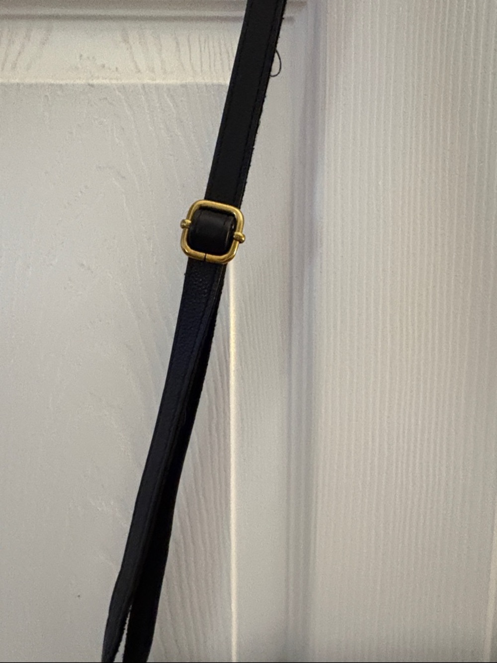 Fossil Black Leather Crossbody with Gold-Tone Hardware - Picture 3 of 5